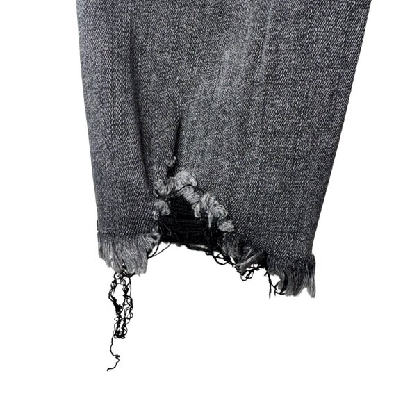 Simple Society Black Gray Acid Wash Distressed High Waisted Jeans Pants Sz 9/29 - Picture 9 of 9